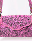 American Darling ADBG1137A Clutch Hand Tooled Genuine Leather women bag western handbag purse