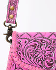 American Darling ADBG1137A Clutch Hand Tooled Genuine Leather women bag western handbag purse