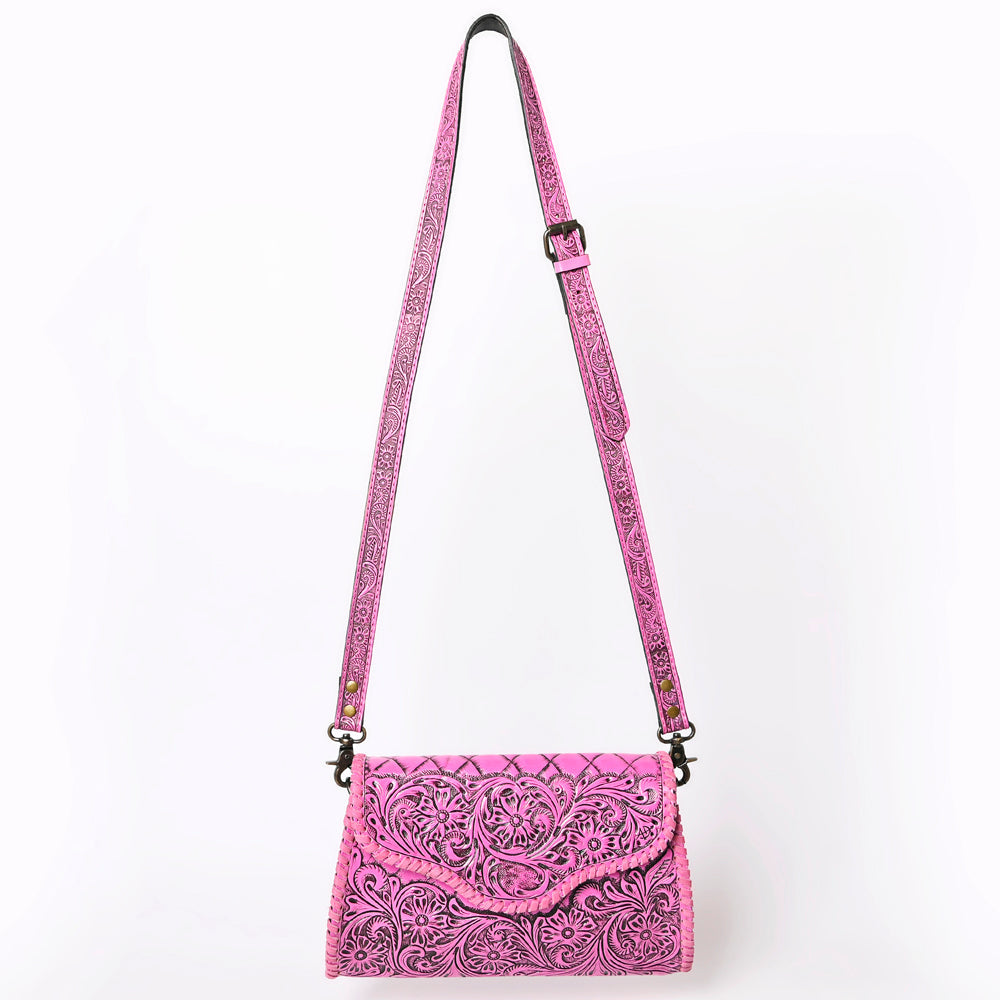 American Darling ADBG1137A Clutch Hand Tooled Genuine Leather women bag western handbag purse