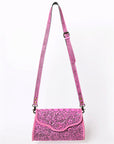American Darling ADBG1137A Clutch Hand Tooled Genuine Leather women bag western handbag purse