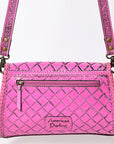 American Darling ADBG1137A Clutch Hand Tooled Genuine Leather women bag western handbag purse