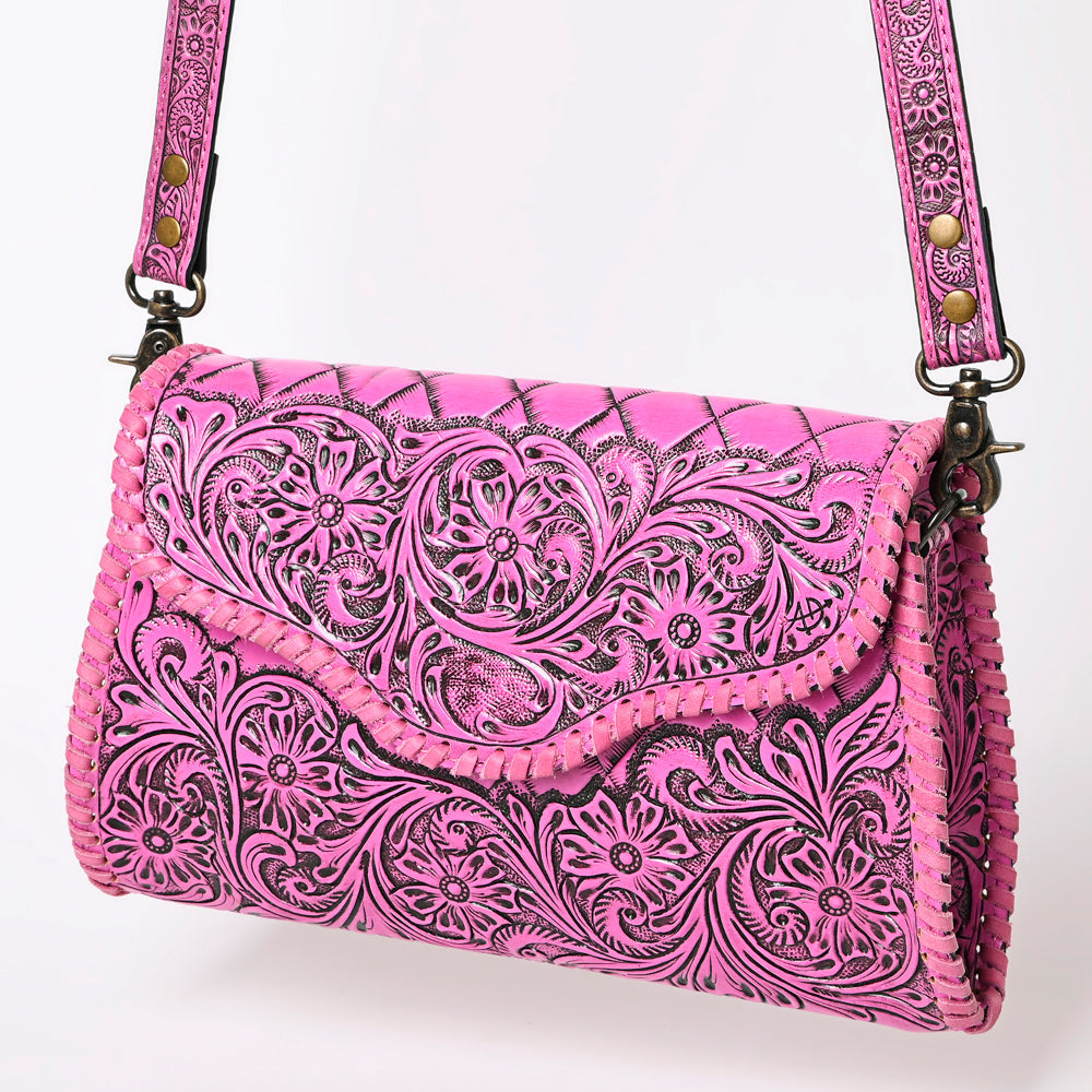American Darling ADBG1137A Clutch Hand Tooled Genuine Leather women bag western handbag purse