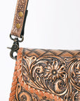 American Darling ADBG1137A Clutch Hand Tooled Genuine Leather women bag western handbag purse
