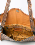 American Darling ADBG1137A Clutch Hand Tooled Genuine Leather women bag western handbag purse