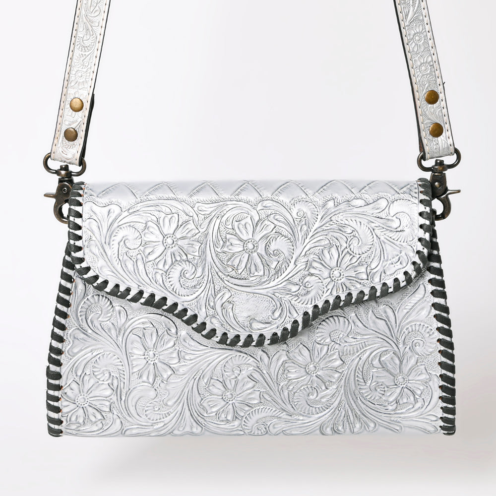 American Darling ADBG1137A Clutch Hand Tooled Genuine Leather women bag western handbag purse