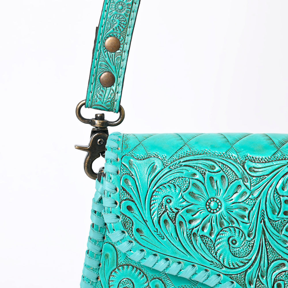 American Darling ADBG1137A Clutch Hand Tooled Genuine Leather women bag western handbag purse