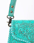 American Darling ADBG1137A Clutch Hand Tooled Genuine Leather women bag western handbag purse