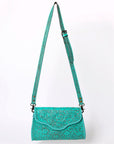 American Darling ADBG1137A Clutch Hand Tooled Genuine Leather women bag western handbag purse