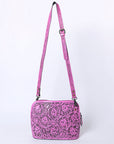 American Darling Cross Body Hand Tooled Genuine Leather women bag western handbag purse