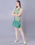 American Darling Cross Body Hand Tooled Genuine Leather women bag western handbag purse