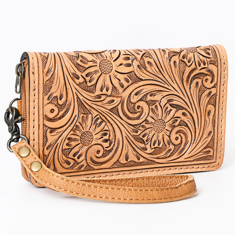 American Darling Clutch Hand Tooled Genuine Leather women bag western handbag purse