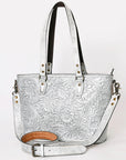 American Darling Tote Hand Tooled Genuine Leather women bag western handbag purse