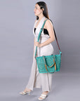 American Darling Tote Hand Tooled Genuine Leather women bag western handbag purse