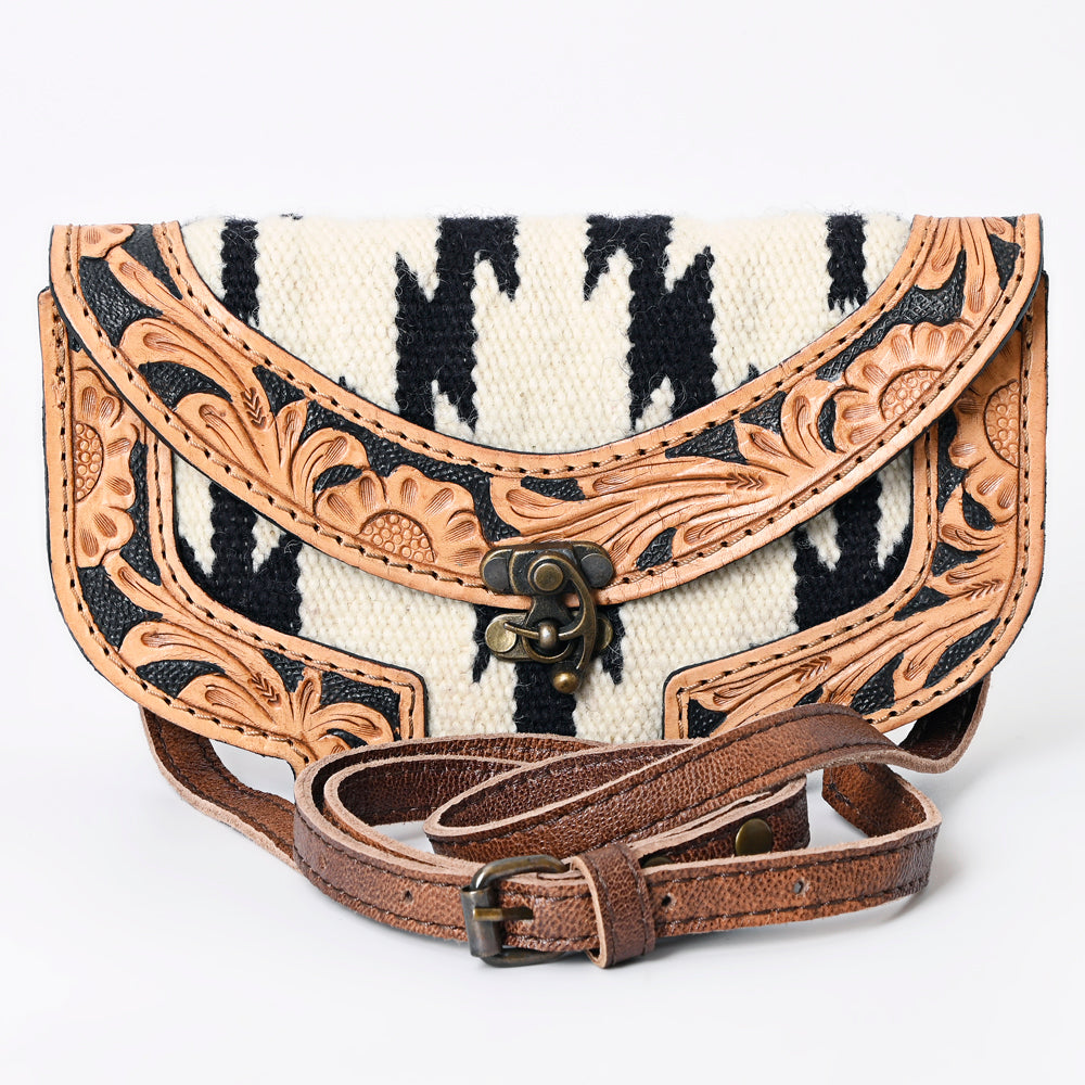 American Darling ADBG1097 Wallet Hand Tooled Saddle Blanket Genuine Leather women bag western handbag purse
