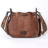 ADBG1144 American Darling Hobo Hand Tooled Hair-On Genuine Leather women bag western handbag purse