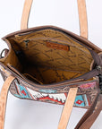 ADBG1149 American Darling Tote Hand Tooled Saddle Blanket Genuine Leather women bag western handbag purse