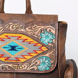 ADBG1150 American Darling Backpack Hand Tooled Saddle Blanket Genuine Leather women bag western handbag purse