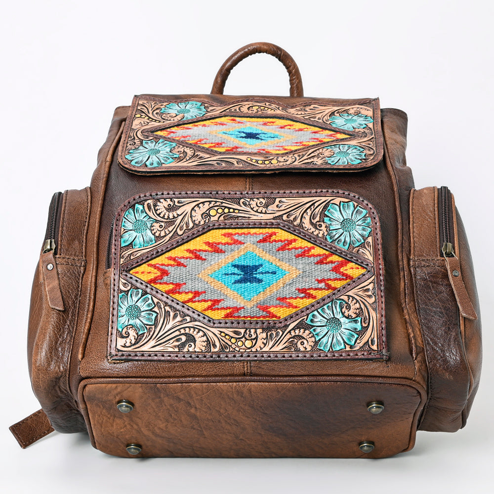 ADBG1150 American Darling Backpack Hand Tooled Saddle Blanket Genuine Leather women bag western handbag purse