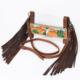 ADBG1153 American Darling Sling Hand Tooled Genuine Leather women bag western handbag purse