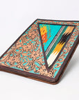 ADBG1160 American Darling Portfolio Bag Hand Tooled Saddle Blanket Genuine Leather women bag western handbag purse