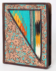 ADBG1160 American Darling Portfolio Bag Hand Tooled Saddle Blanket Genuine Leather women bag western handbag purse