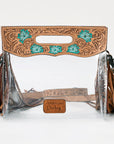 ADBG1163 American Darling Clear Bag Hand Tooled Genuine Leather women bag western handbag purse