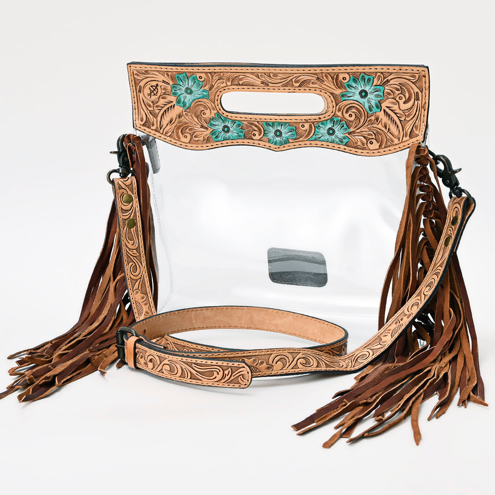 ADBG1163 American Darling Clear Bag Hand Tooled Genuine Leather women bag western handbag purse