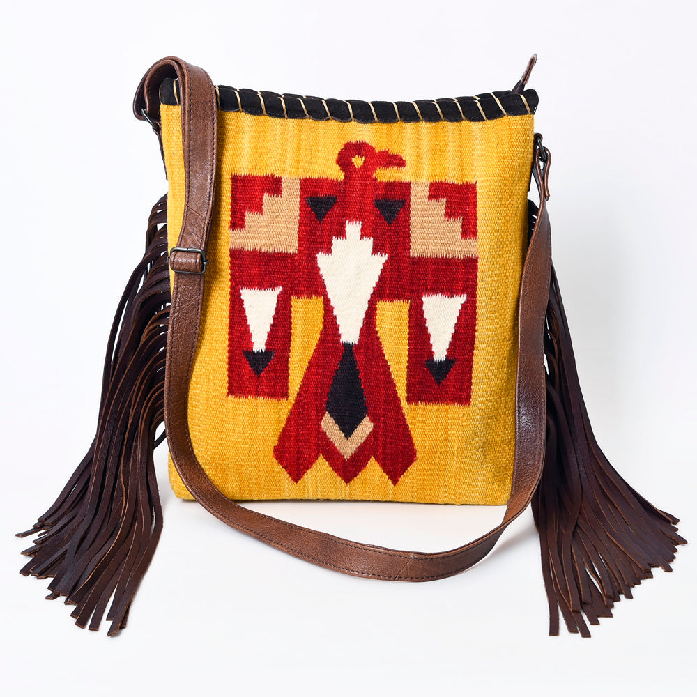 ADBG1167 American Darling Messenger Saddle Blanket Genuine Leather women bag western handbag purse