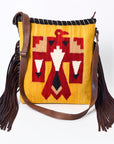 ADBG1167 American Darling Messenger Saddle Blanket Genuine Leather women bag western handbag purse