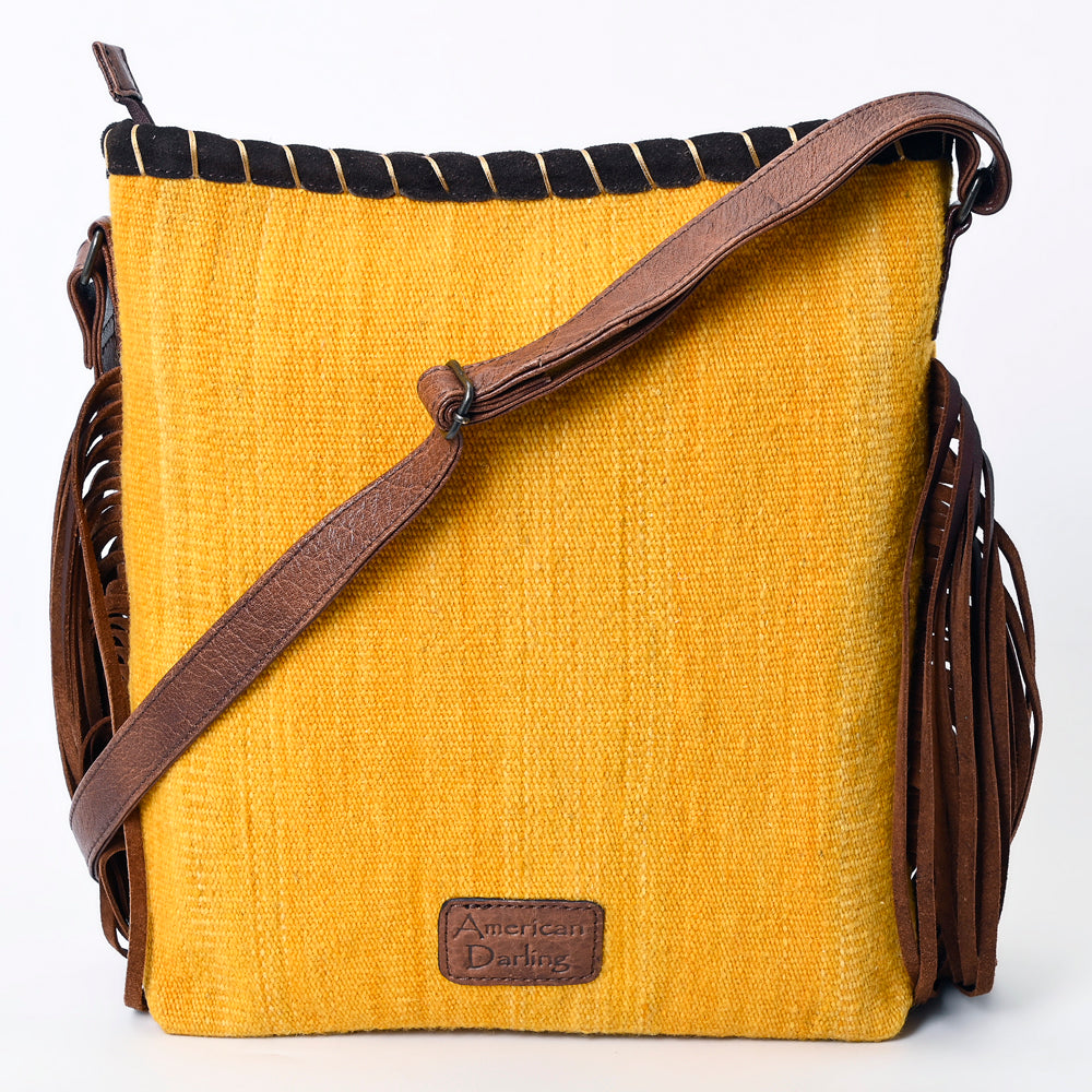 ADBG1167 American Darling Messenger Saddle Blanket Genuine Leather women bag western handbag purse