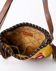 ADBG1167 American Darling Messenger Saddle Blanket Genuine Leather women bag western handbag purse