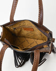 American Darling Tote Hand Tooled Hair-onGenuine Leather women bag western handbag purse