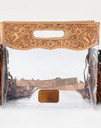 ADBG1172 American Darling Clear Bag Hand Tooled Genuine Leather women bag western handbag purse