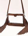 American Darling Clear Bag Hand Tooled Genuine Leather Women Bag Western Handbag Purse