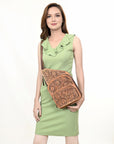 American Darling ADBG1176 Backpack Hand Tooled Genuine Leather Women Bag Western Handbag Purse