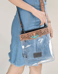 American Darling ADBG1142 Hand Tooled Genuine Leather Women Bag Western Handbag Purse