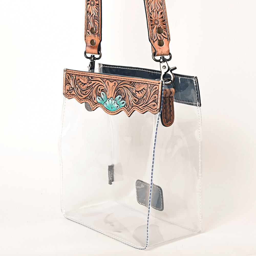 American Darling ADBG1142 Hand Tooled Genuine Leather Women Bag Western Handbag Purse