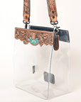 American Darling ADBG1142 Hand Tooled Genuine Leather Women Bag Western Handbag Purse