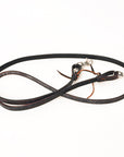 Hilason Western Horse American Leather Latigo Ends Roper Reins  Dark Brown