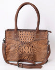 American Darling Crocodile Embossed Genuine Leather Women Bag Western Handbag Purse