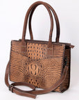 American Darling Crocodile Embossed Genuine Leather Women Bag Western Handbag Purse