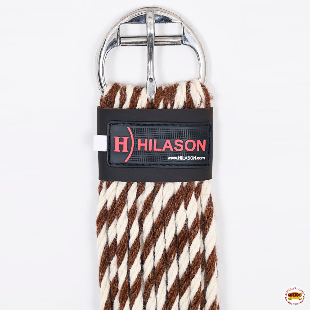 HILASON Horse Girth Western Wool 27 Strand Breathable Saddle Cinch Stainless Steel