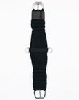 HILASON Horse Western 27 Strand Double Weave Black Roper Cinch
