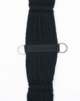 HILASON Horse Western 27 Strand Double Weave Black Roper Cinch