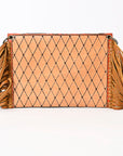 American Darling ADBGA341 Envelope Hand Tooled Genuine Leather Women Bag Western Handbag Purse