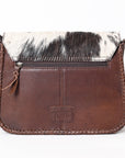 American Darling ADBGA346 Crossbody Hand Tooled Hair-On Genuine Leather Women Bag Western Handbag Purse