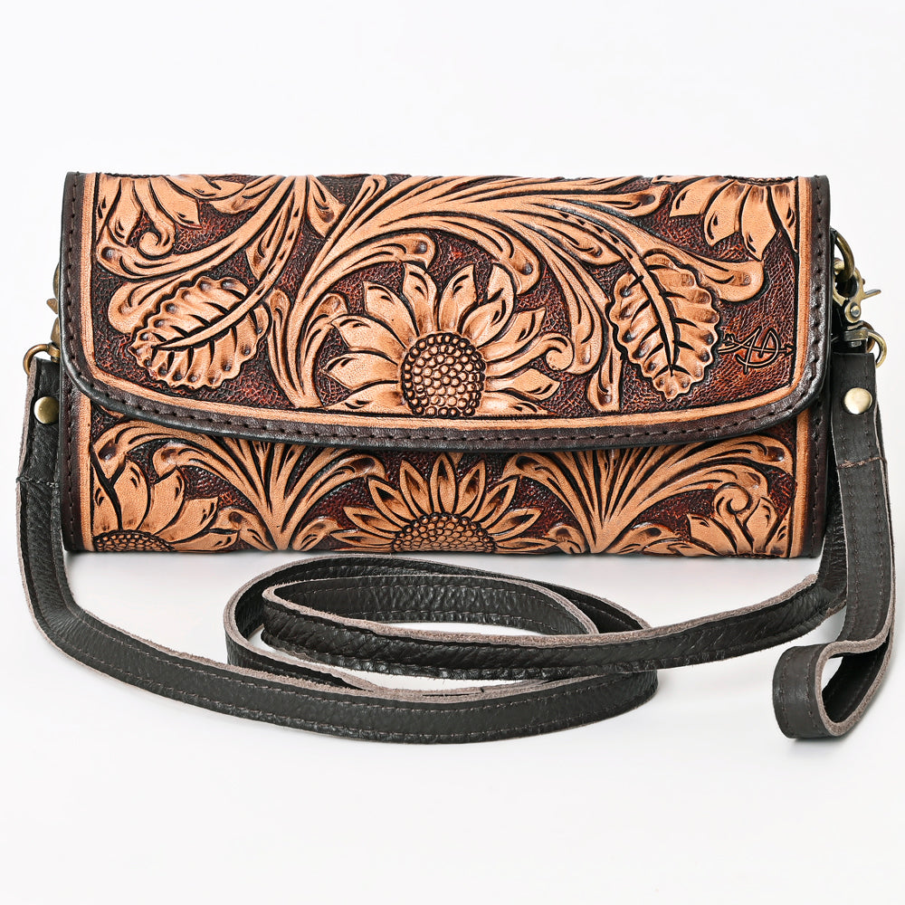 ADBGA362 American Darling Hand Tooled Genuine Leather Women Bag Western Handbag Purse