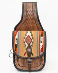 Hilason Floral  Western Horse Leather Saddle Bag Heavyduty Traditional Trail Ride