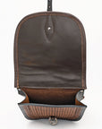 Hilason Floral  Western Horse Leather Saddle Bag Heavyduty Traditional Trail Ride