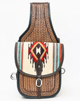 Hilason Floral  Western Horse Leather Saddle Bag Heavyduty Traditional Trail Ride